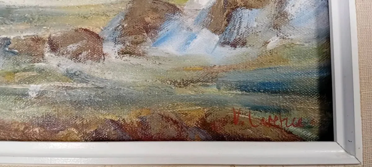 Original Victor Cerifice Oil On Canvas - Image 3