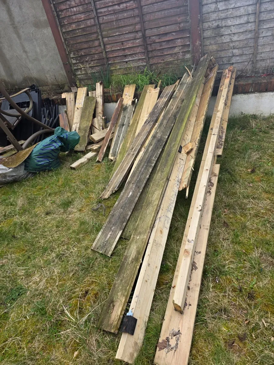 Free garden Shed and decking wood (plus spacers) - Image 3