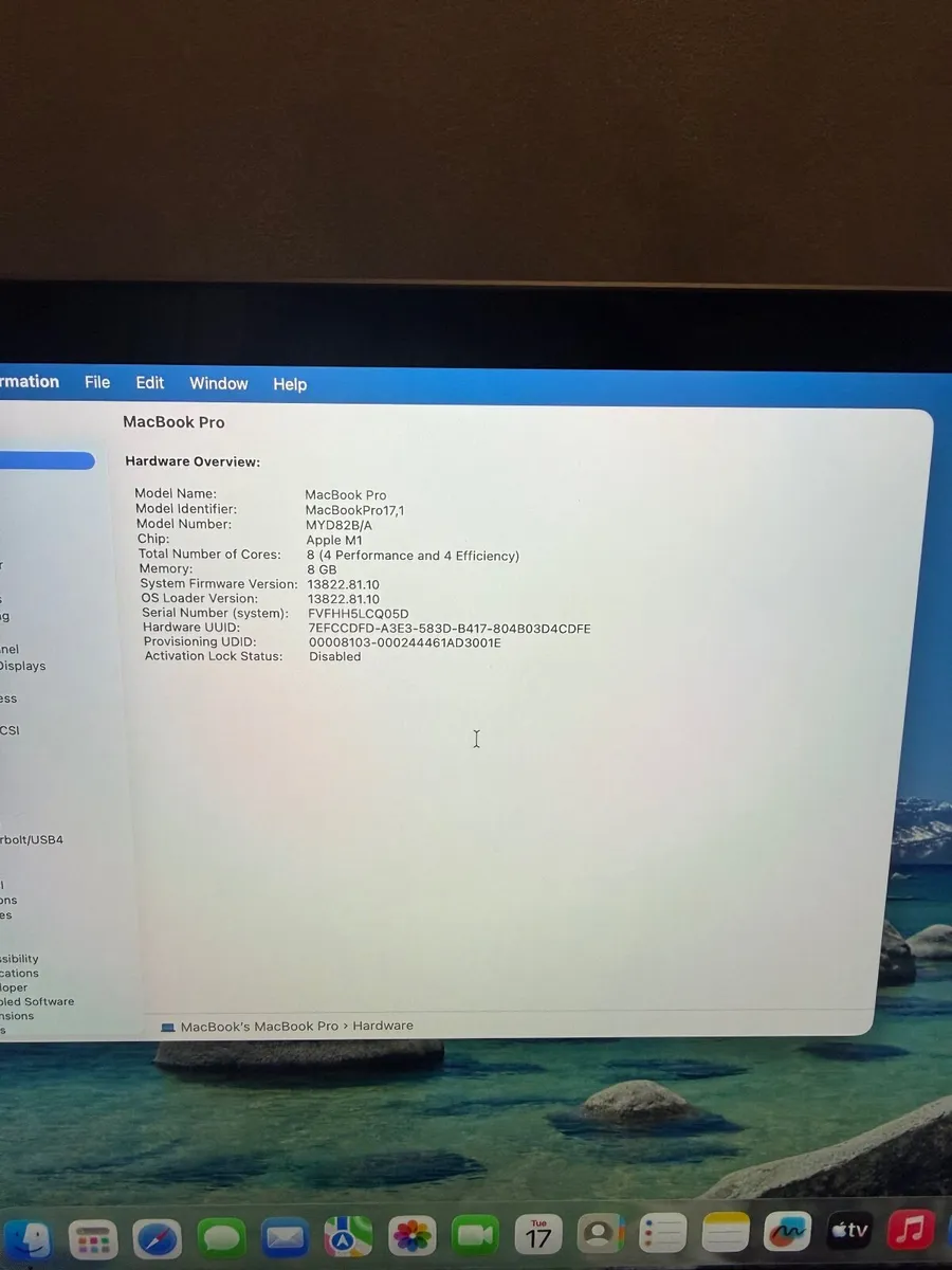 MacBook Pro 13 2022 M1 8GB/256SSD/189c - Image 2