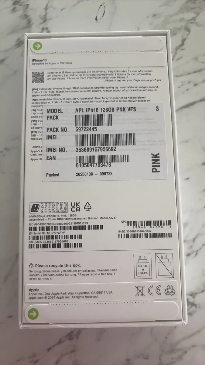 iPhone 16 - Pink - ***BRAND NEW*** - Image 2