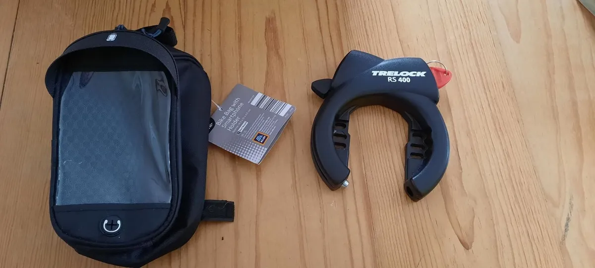 Bike accessories lock and bike bag/smartphone hold - Image 2