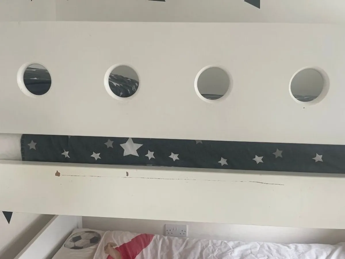 Flexa bunk bed with ladder & safety rail - Image 4