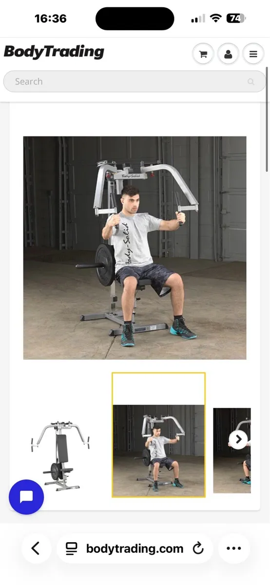 BODY SOLID FULL GYM SPEC  PEC FLYE / REAR FLY DUAL - Image 2