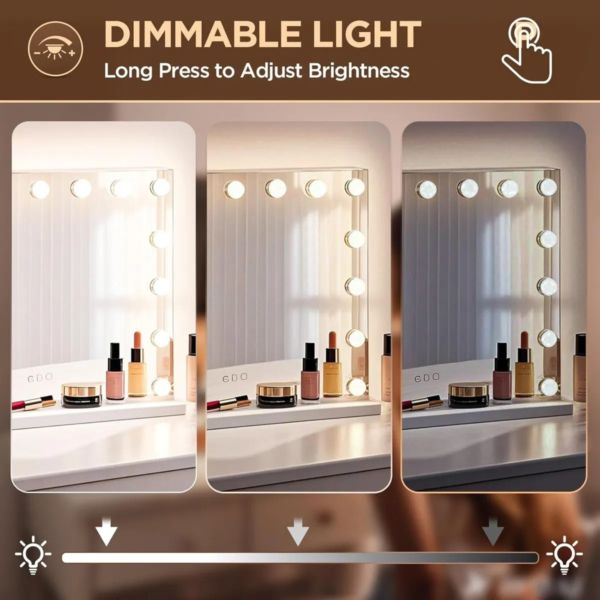 Hollywood Vanity Mirror with Lights 58x48CM - Image 4