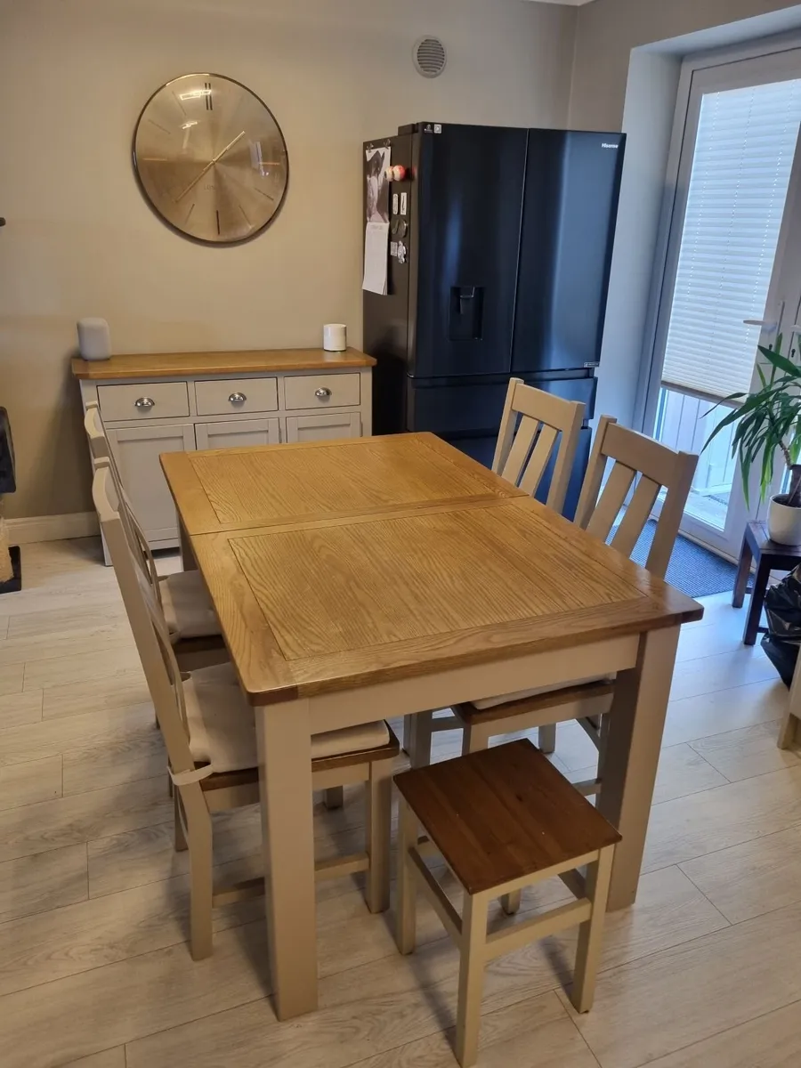 Dining table with four chairs