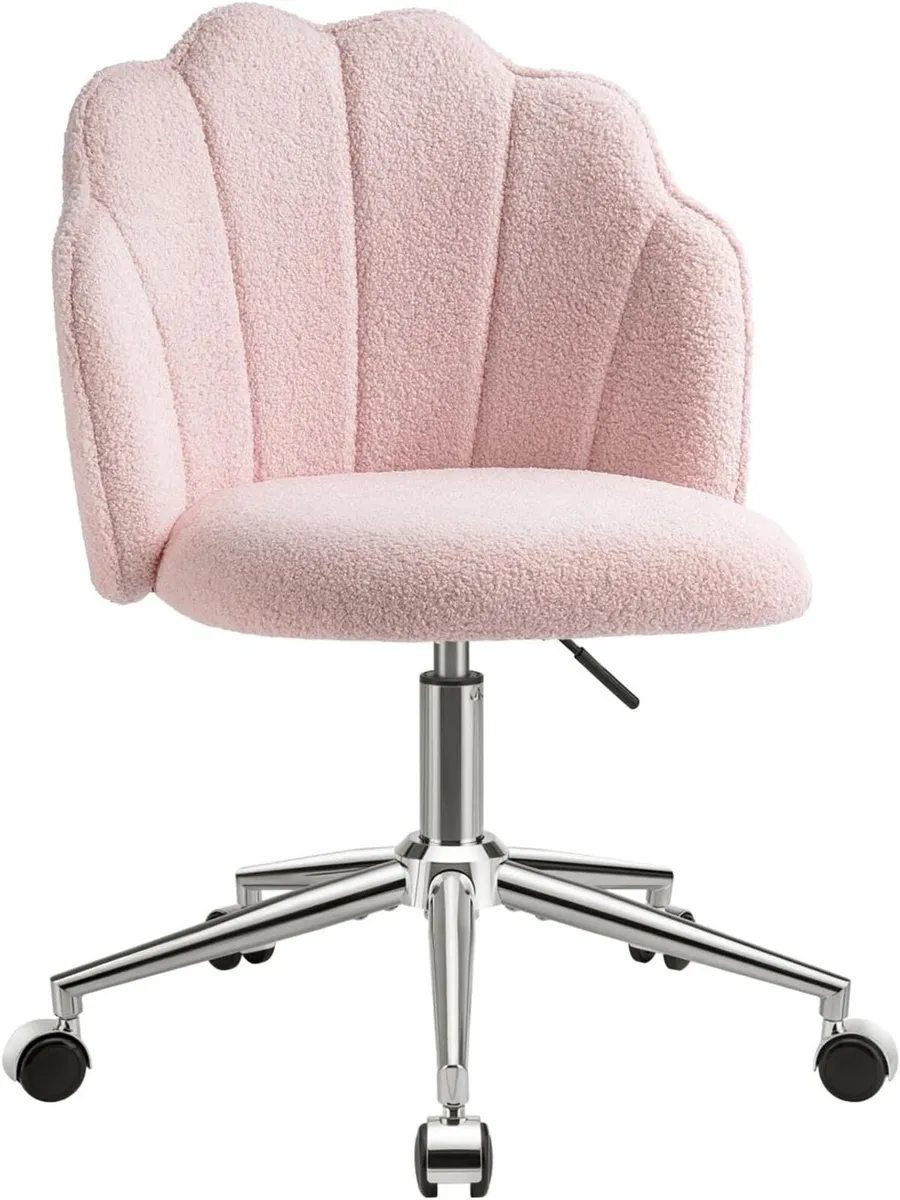 Vanity Chair for Dressing Table with Wheels - Image 1