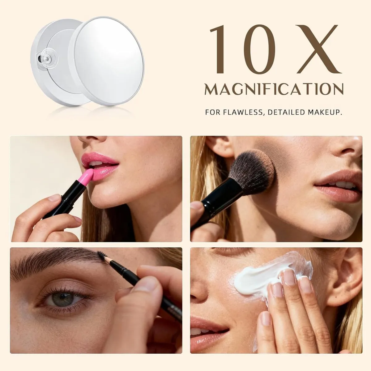 Hollywood Vanity Mirror with Lights 58x46cm - Image 3