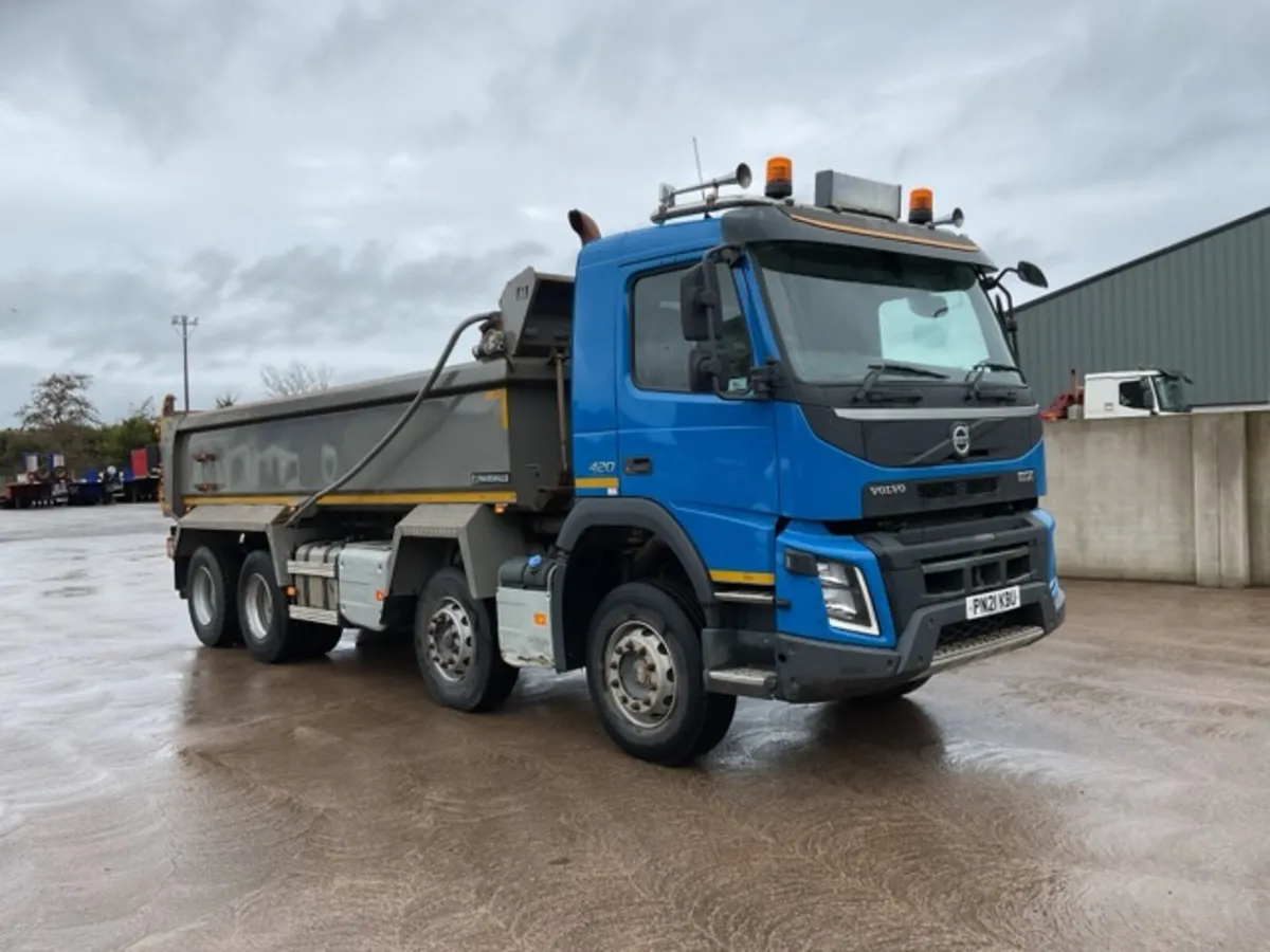 2021 Volvo FMX420 8x4 Steel Tipper. Choice - Image 1