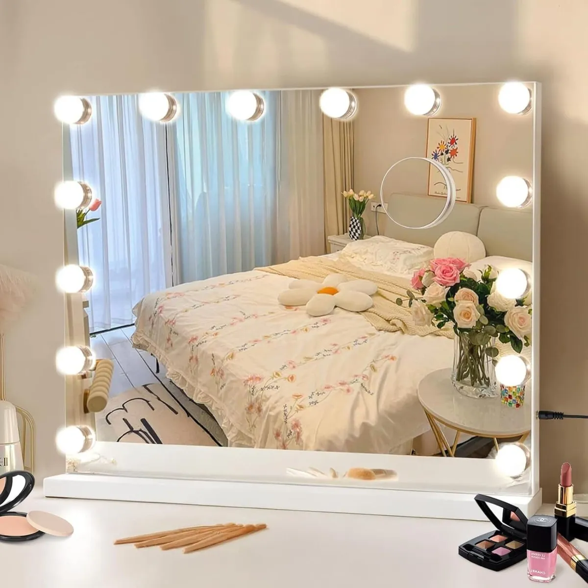 Hollywood Vanity Mirror with Lights 50x42cm - Image 1