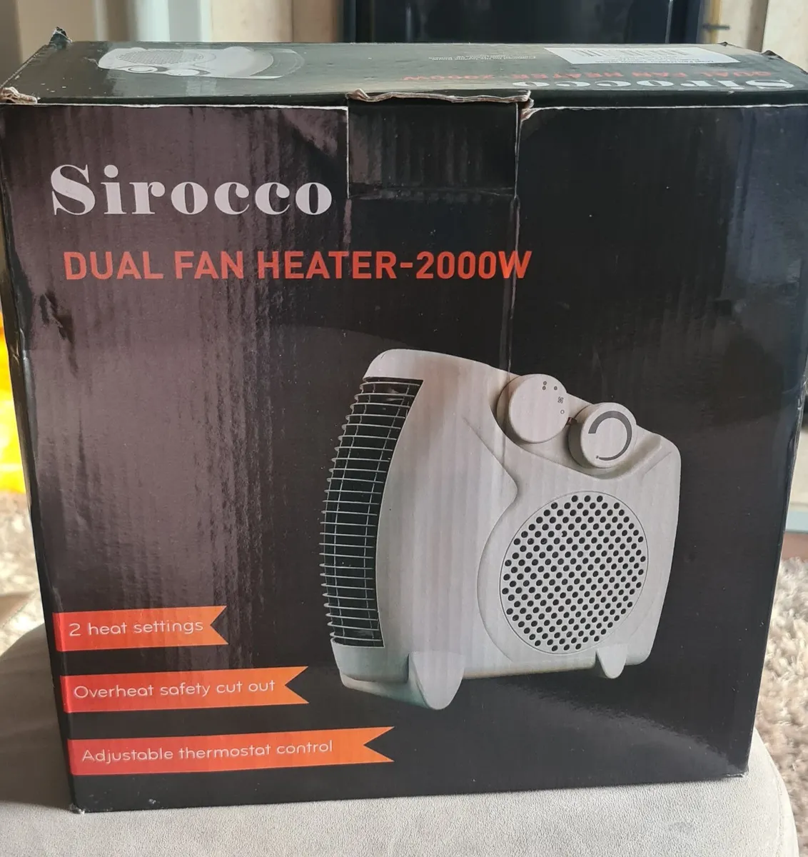 Dual fan heater 2000w - Image 3