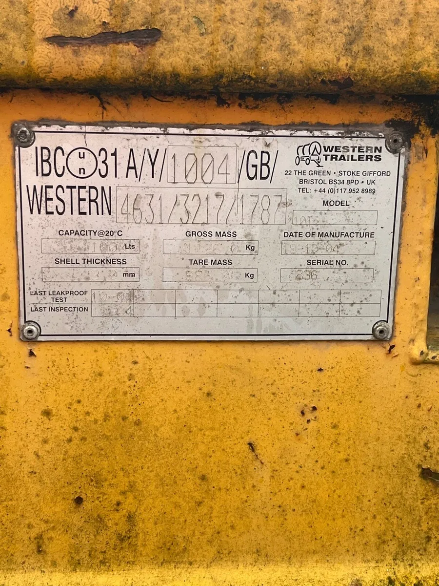 1000 litre bowser - Image 4