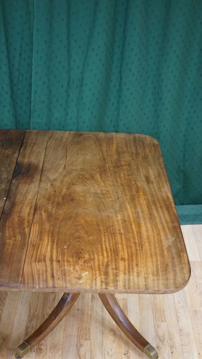 Regency Twin-Pedestal Mahogany Dining Table - Image 4