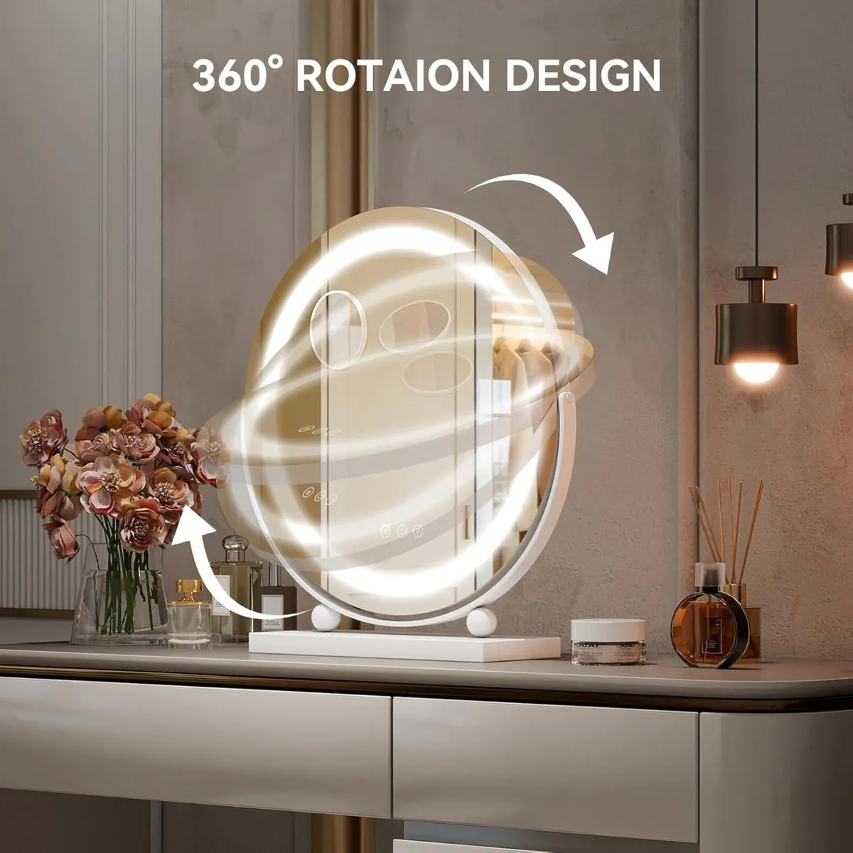 LED Makeup Mirror with Lights Hollywood Vanity - Image 3