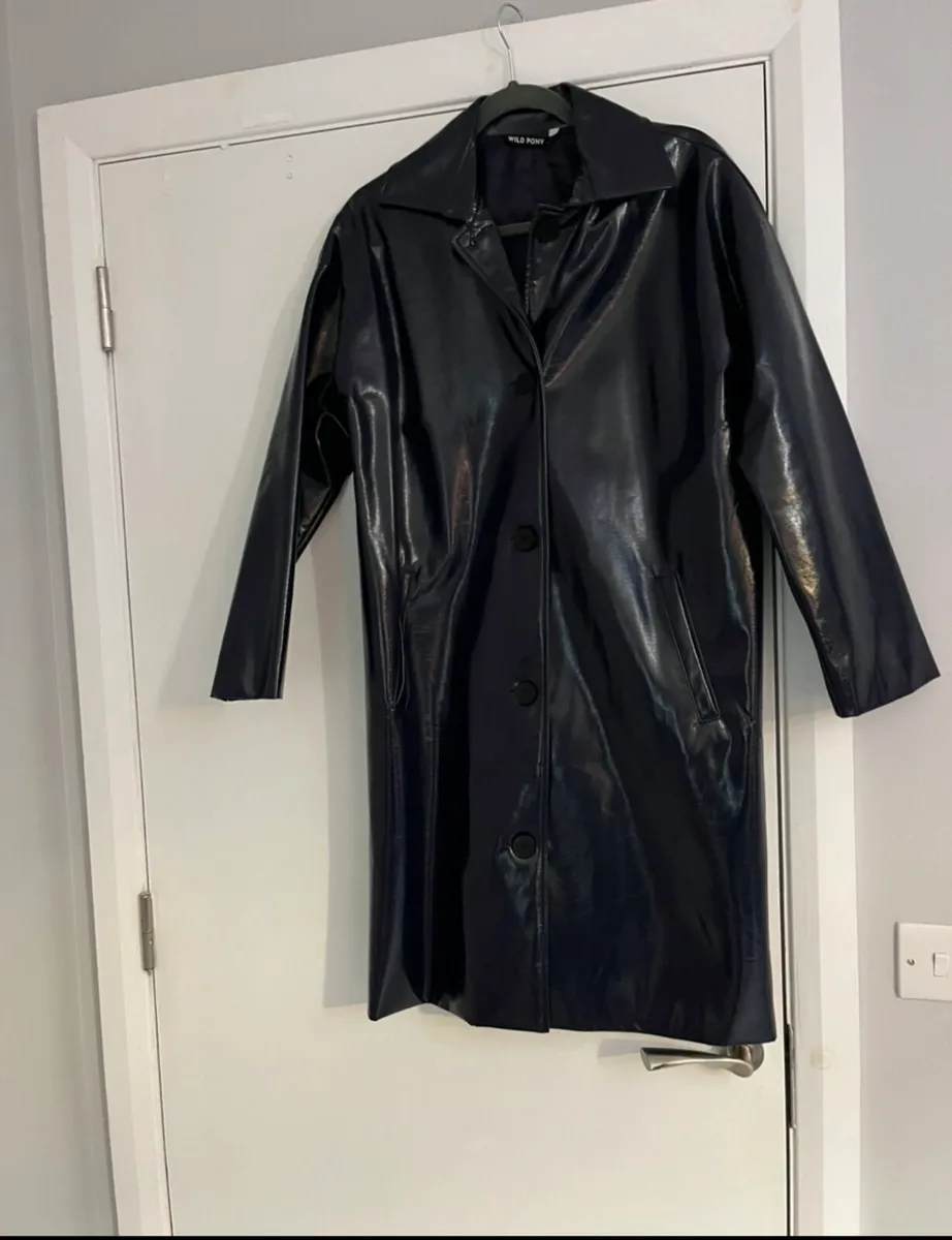 New navy rain coat with tags - Image 2