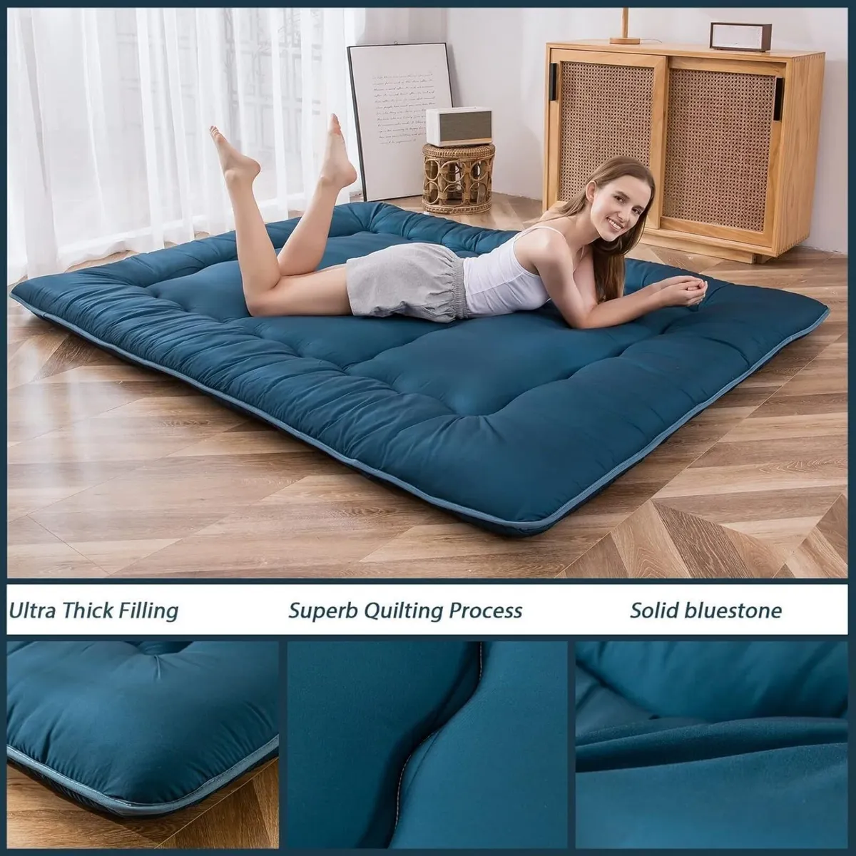 Japanese Floor Mattress Futon Thicken Tatami Mat - Image 3