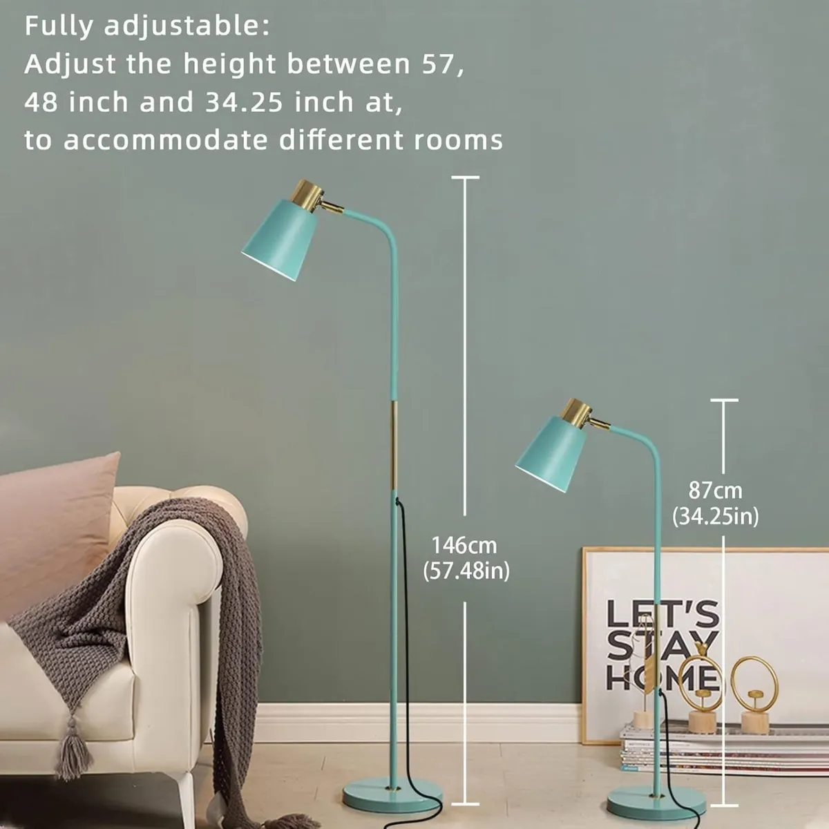 Floor Lamp Industrial Lamps Corner Rustic - Image 3