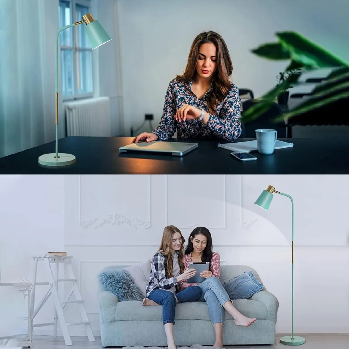 Floor Lamp Industrial Lamps Corner Rustic - Image 4