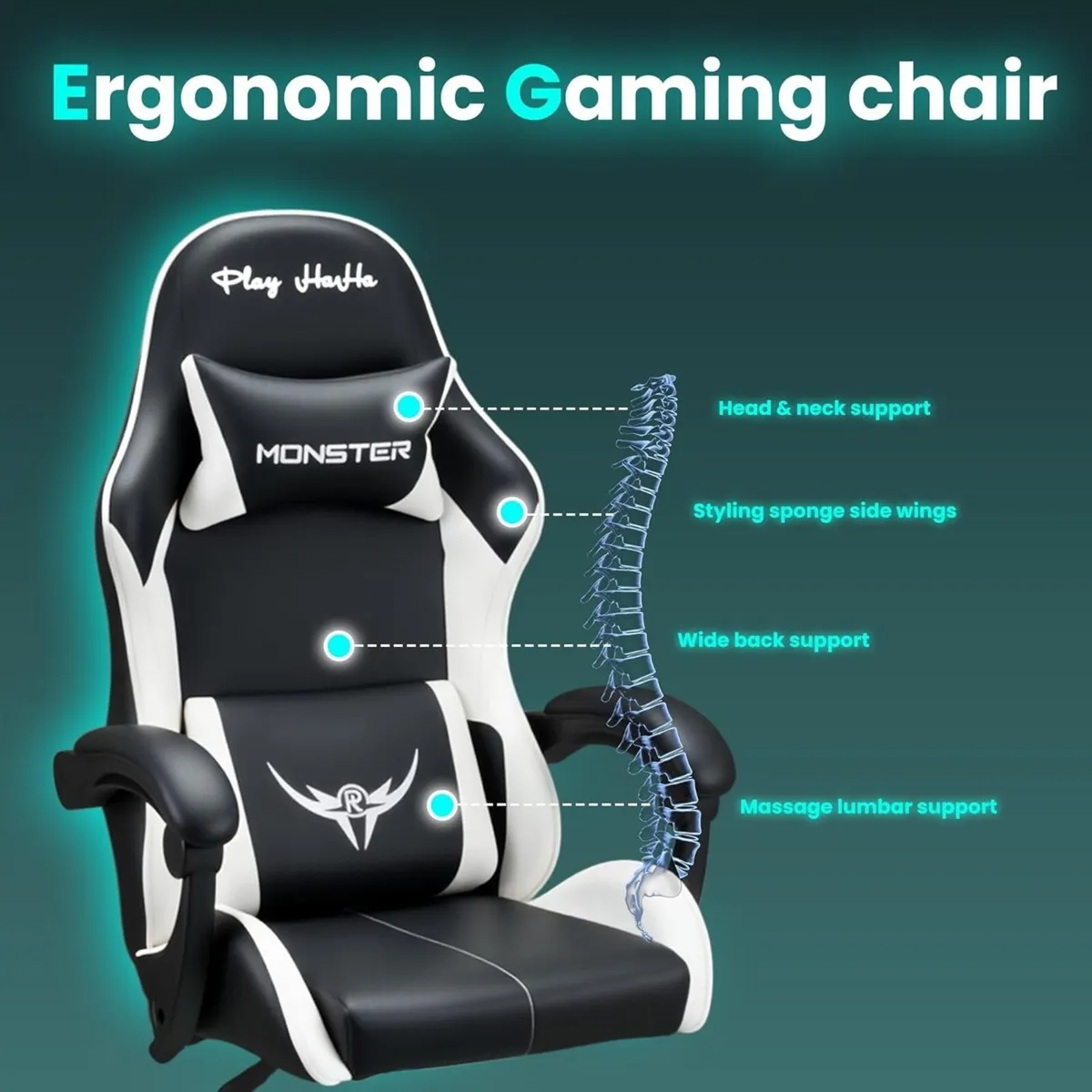 Ergonomic Gaming Chair for Adults High-Back - Image 4