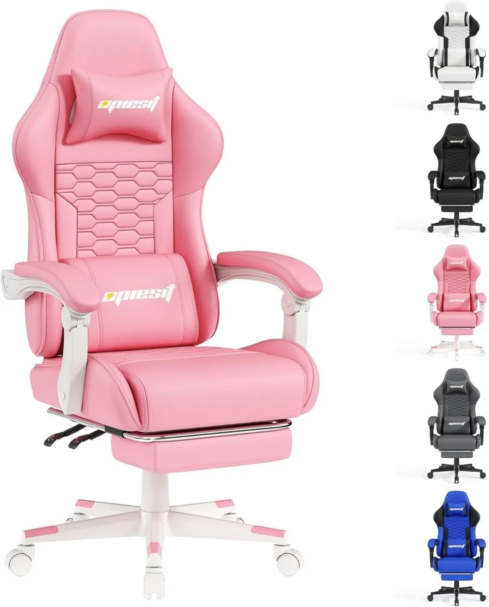 Gaming Chair with Footrest Ergonomic Chairs for - Image 1