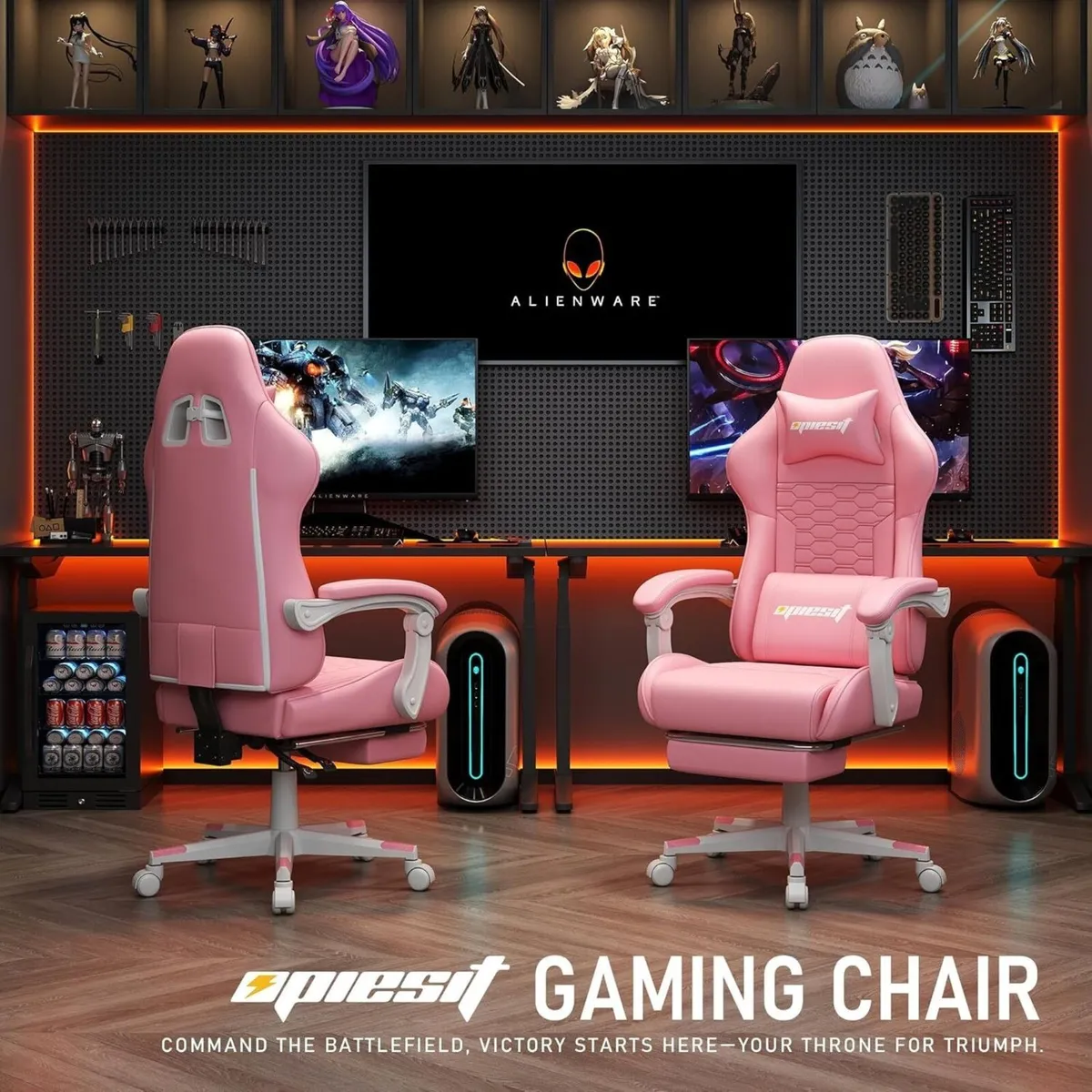 Gaming Chair with Footrest Ergonomic Chairs for - Image 2