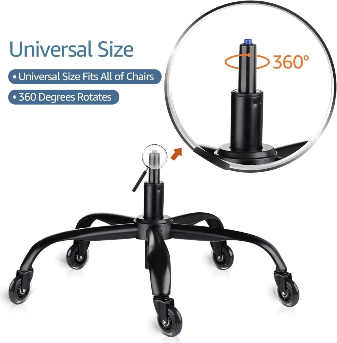 Office Chair Base Replacement Bundle Heavy Duty - Image 4