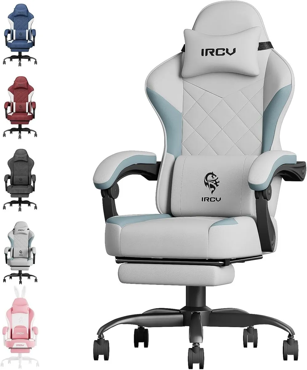 Computer Gaming Chair with Spring Cushion - Image 1