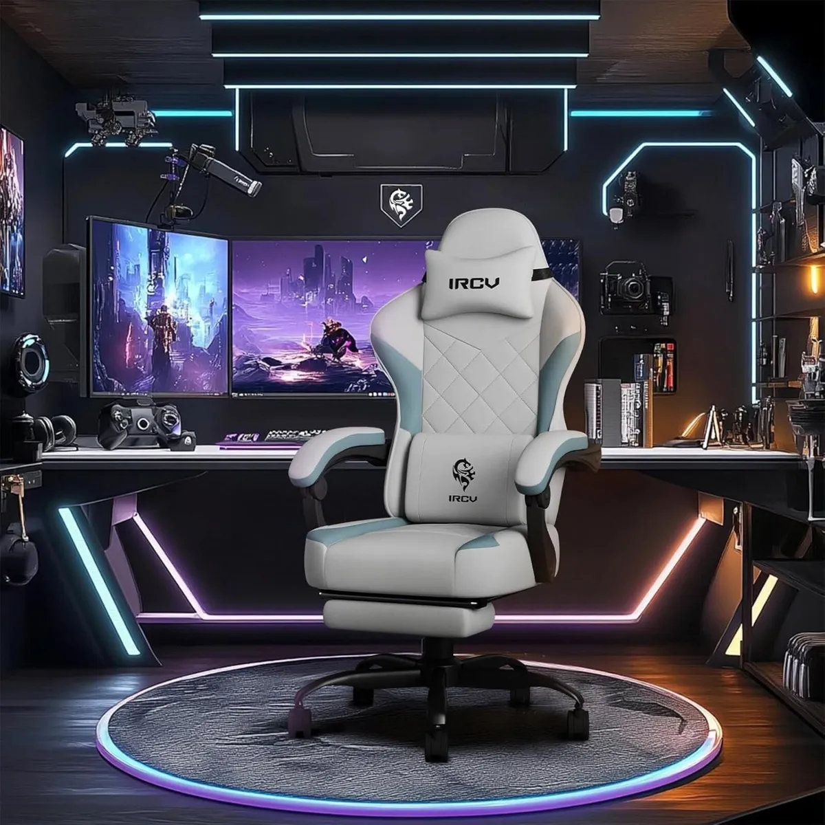 Computer Gaming Chair with Spring Cushion - Image 2