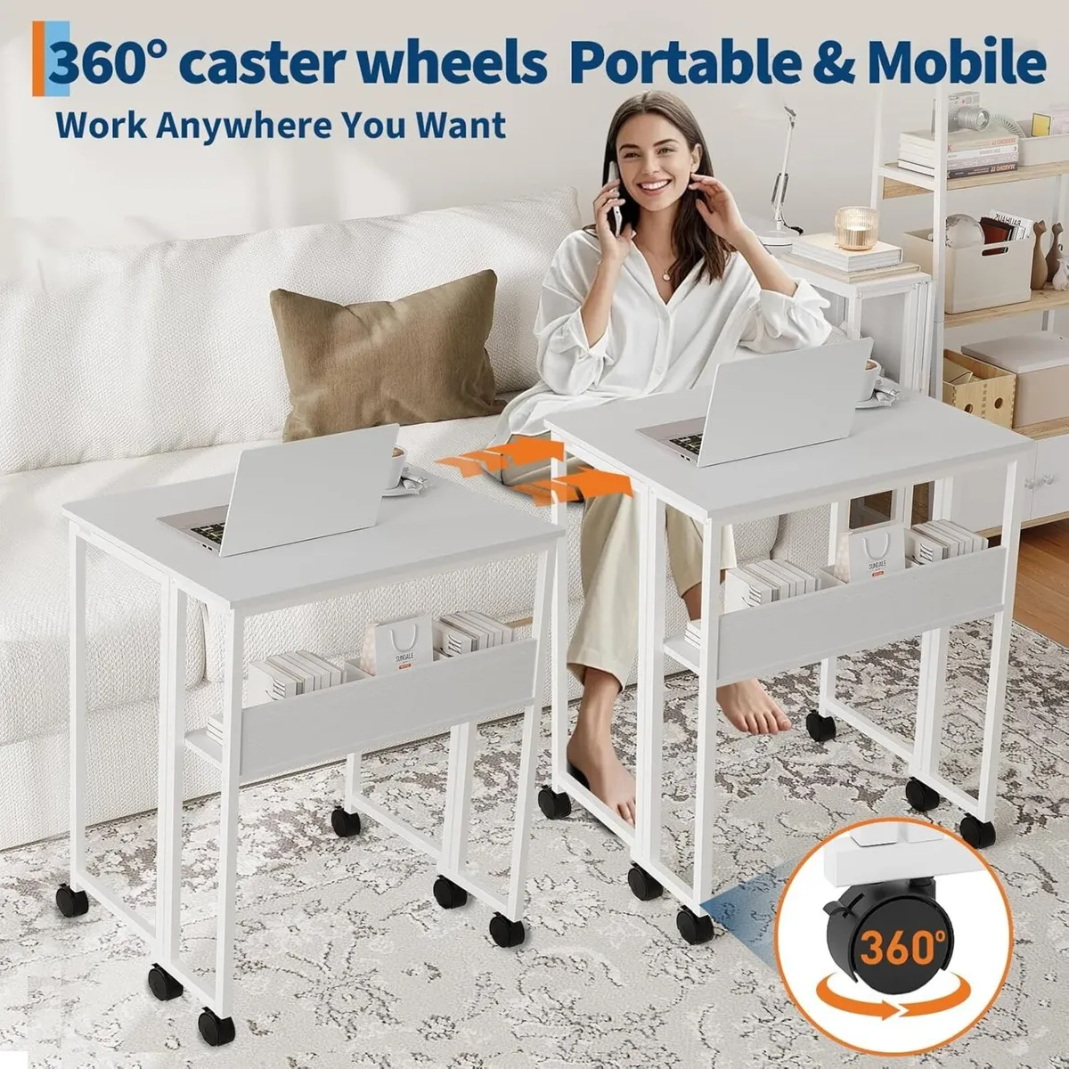 Folding Table for Small Spaces – 24.8 Inch - Image 4