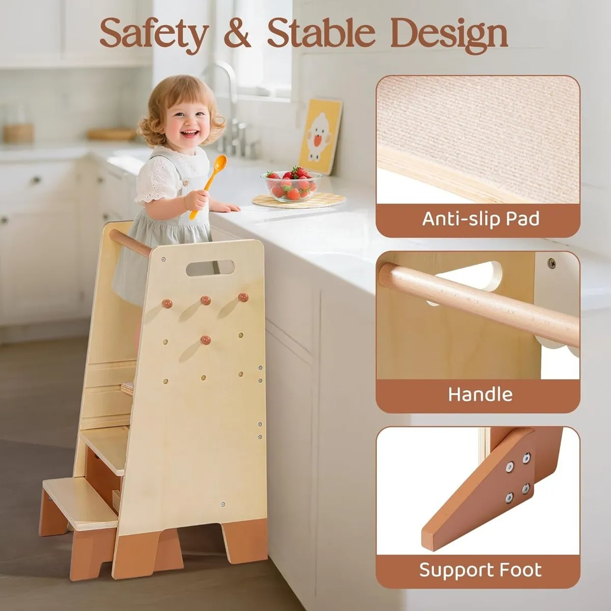 Learning Tower with Removable Step Stool 2-in-1 - Image 4