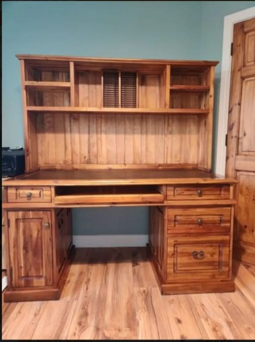 Solid Cherry wood office desk - Image 1