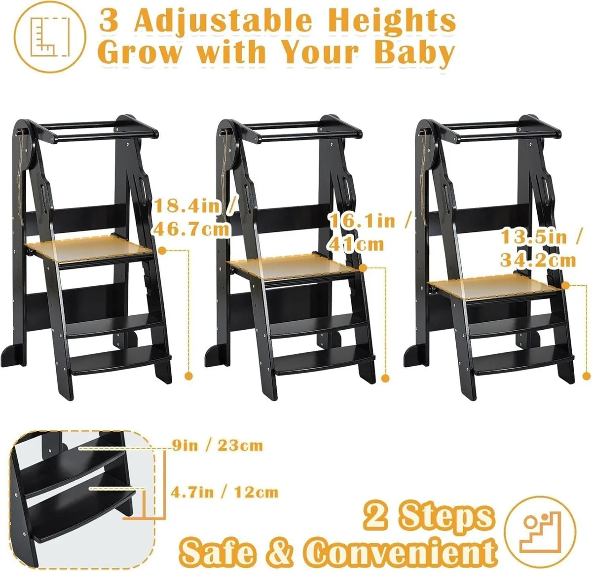 Foldable Toddler Step Stool for Kids 2-6 Years - Image 4