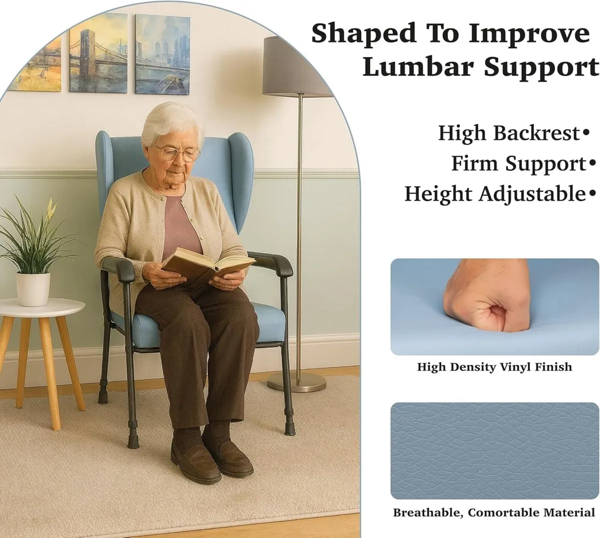 Chesterfield Orthopaedic High Back Seat Chair - Image 4