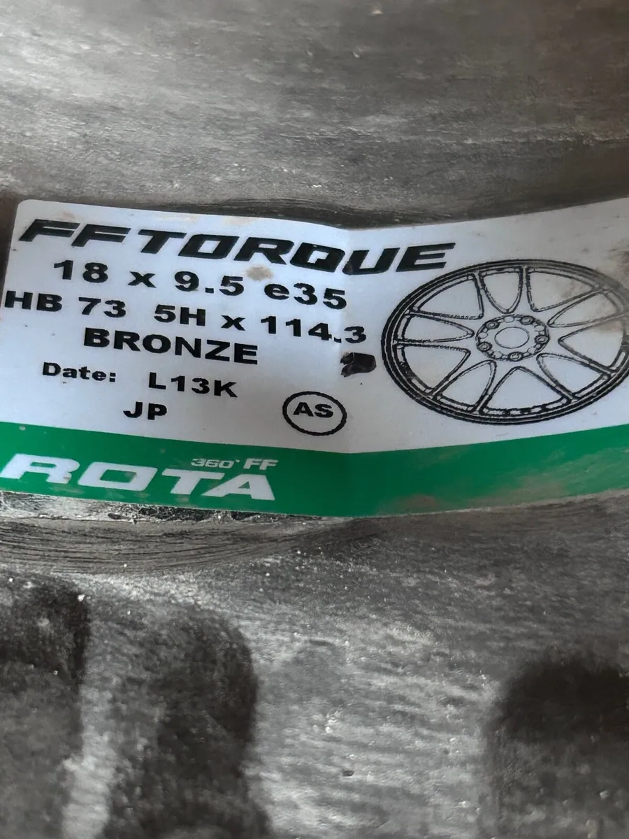 ROTA FF Torque 18” Alloys & Tyres for Lexus IS200 - Image 4