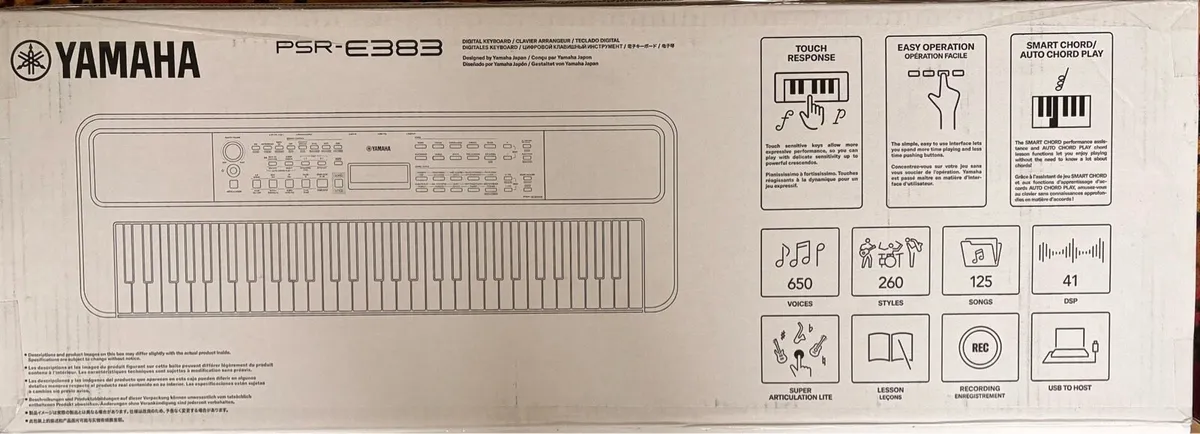 Yamaha PSR-E383 – Like New – €220 (negotiable) - Image 2