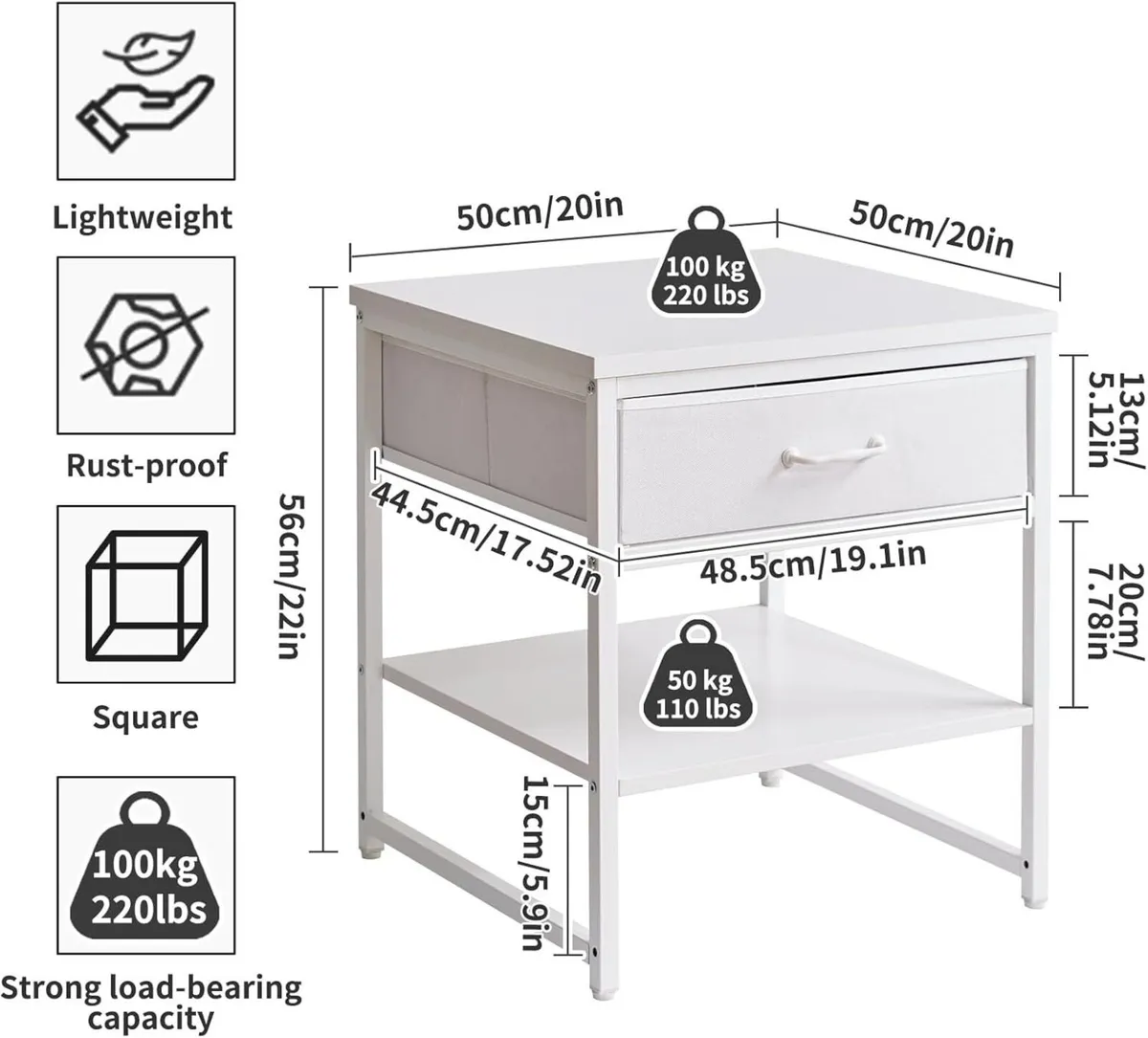Large Side Table for Living Room Small Stand 20 - Image 3