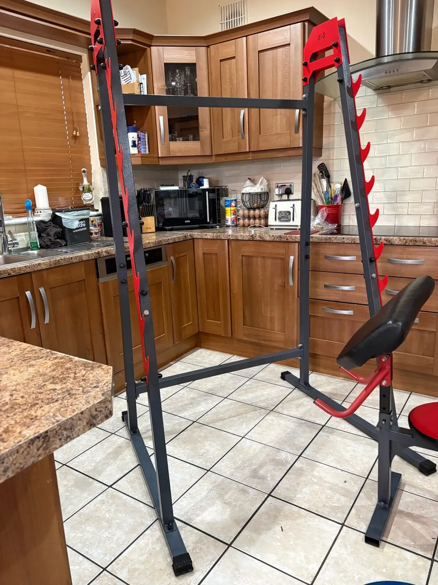 PERFECT ALL IN 1 GYM WEIGHTLIFTING SET UP BUNDLE!! - Image 3