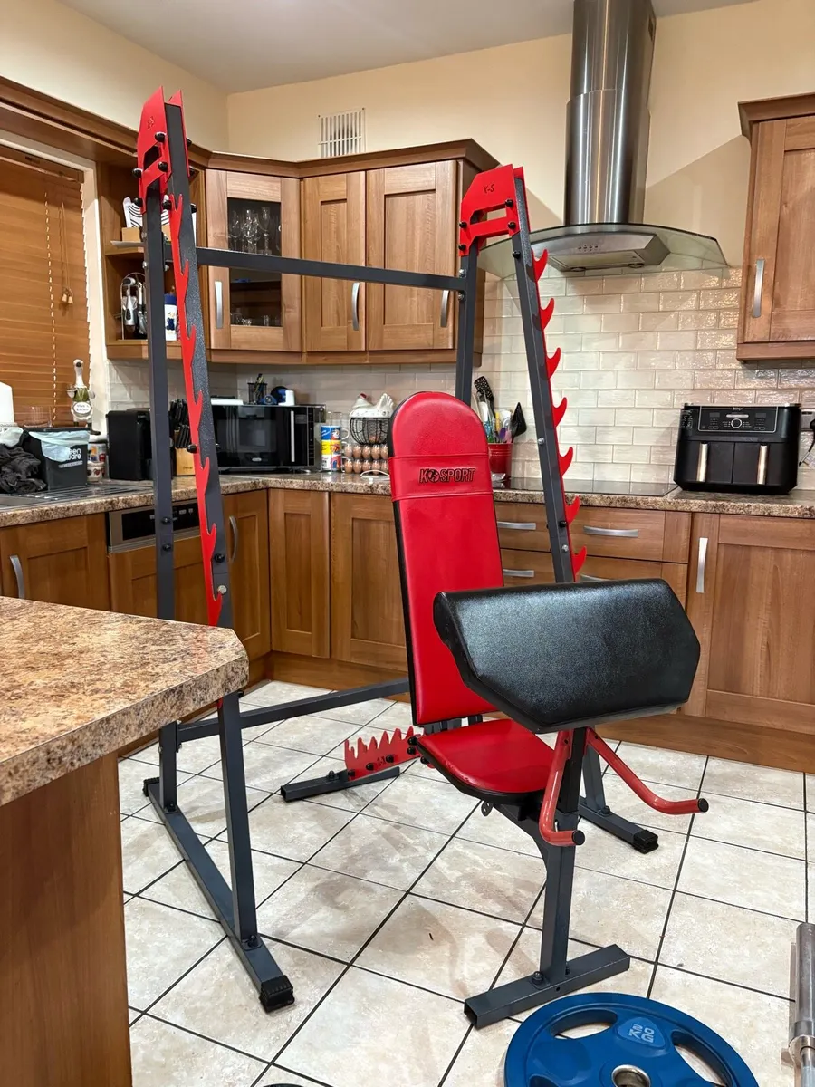 PERFECT ALL IN 1 GYM WEIGHTLIFTING SET UP BUNDLE!! - Image 4