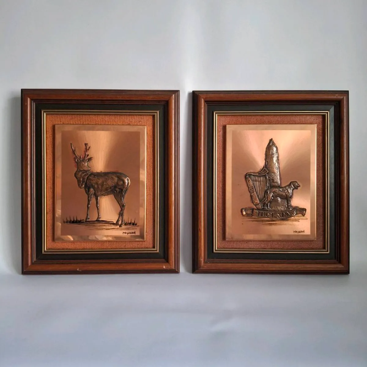 Irish Copper Magowan Plaques - Image 1
