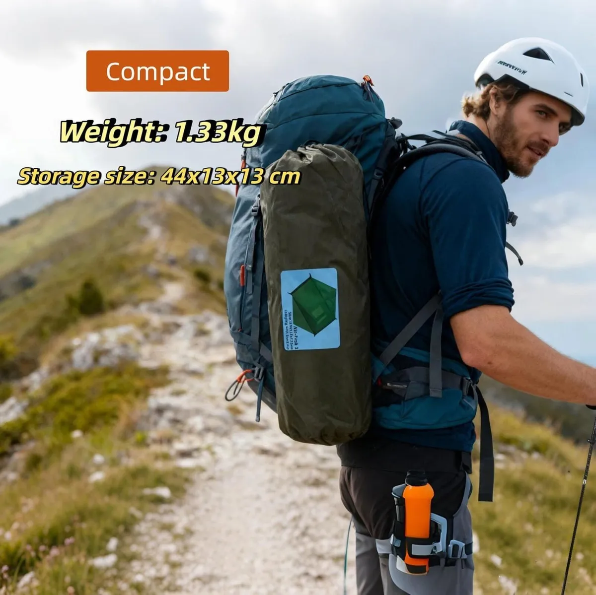 Lightweight One Man Tent Waterproof +mm Backpackin - Image 3