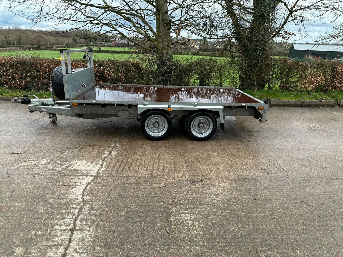 Galvanised flatbed trailer - Image 1