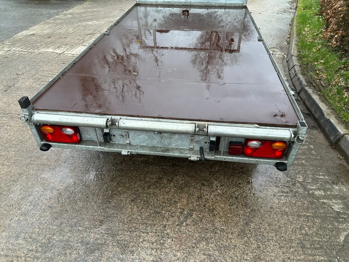 Galvanised flatbed trailer - Image 4