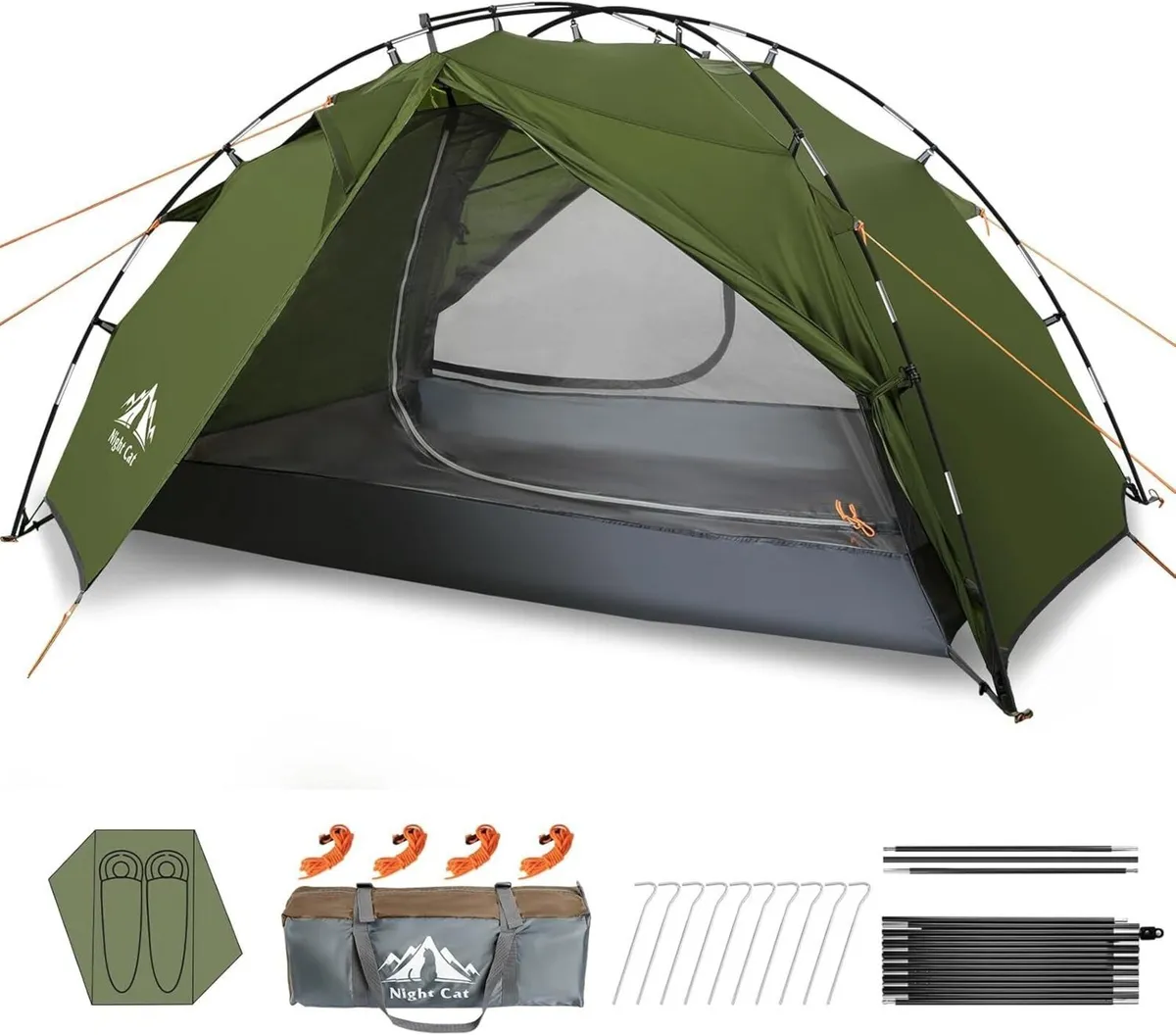2 Person Camping Tent: Waterproof Man Backpacking - Image 1
