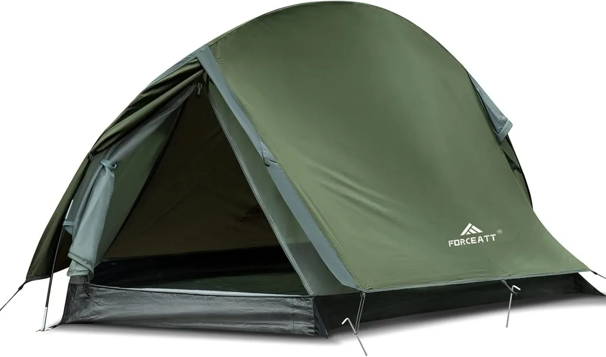 Tent 1/2 Person Two Doors Camping Ultralight - Image 1