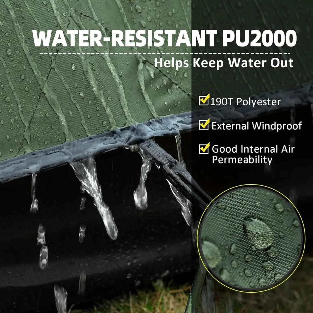 Tent 1/2 Person Two Doors Camping Ultralight - Image 3