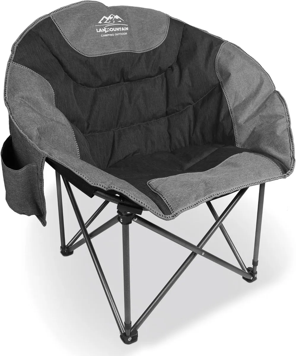 Moon Camping Chair Portable Round Folding Lawn - Image 1