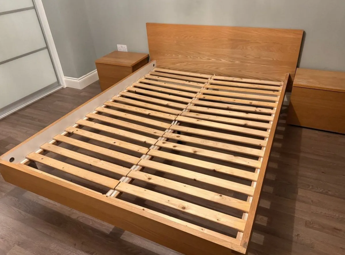 Lovely Solid 5 Ft Wooden King Size Bed - Deliver - Image 1