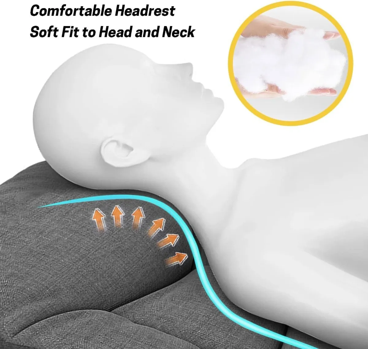 Camp Beds for Adults with Cushion and Pillow - Image 4