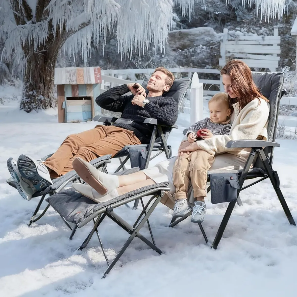 Heated Camping Chairs for Adults Heavy Duty 3 - Image 2