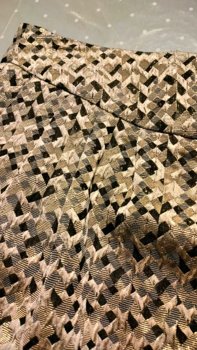 Ladies A wear Gold, cream, black Skirt. Beautiful - Image 4