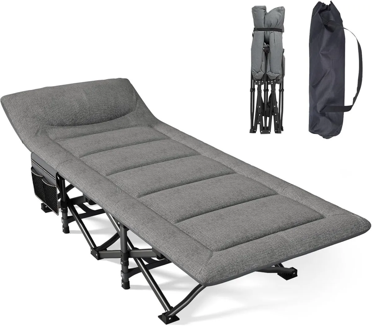 Camping Cot Folding Bed for Adults with Built-in - Image 1